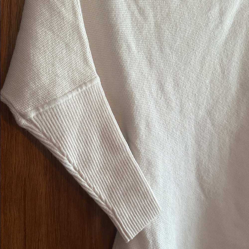 NWT REISS Laylah Asymmetric One Shoulder Alpaca Wool Sweater Cream size Medium - Picture 6 of 10